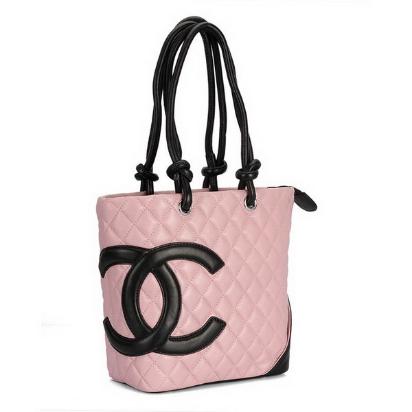 7A Discount Chanel Cambon Middle Shoulder Bags 25167 Pink-Black